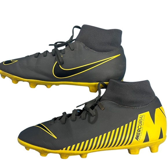 Nike Other - Nike Mercurial Superfly boys size 7 Soccer Futbol Cleats gray and yellow